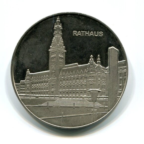 1987 Hamburg Germany Medal (b735-80) - Picture 2 of 2